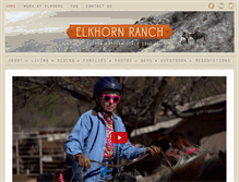 Tablet Screenshot of elkhornranch.com